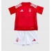 Camisa de Futebol Nottingham Forest Elliot Anderson #8 Equipamento Principal Infantil 2024-25 Manga Curta (+ Calças curtas)